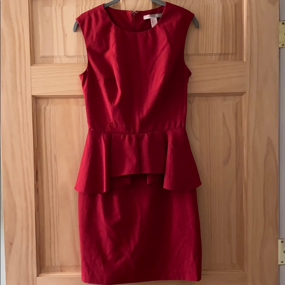 Professional style ruffled waist dress
